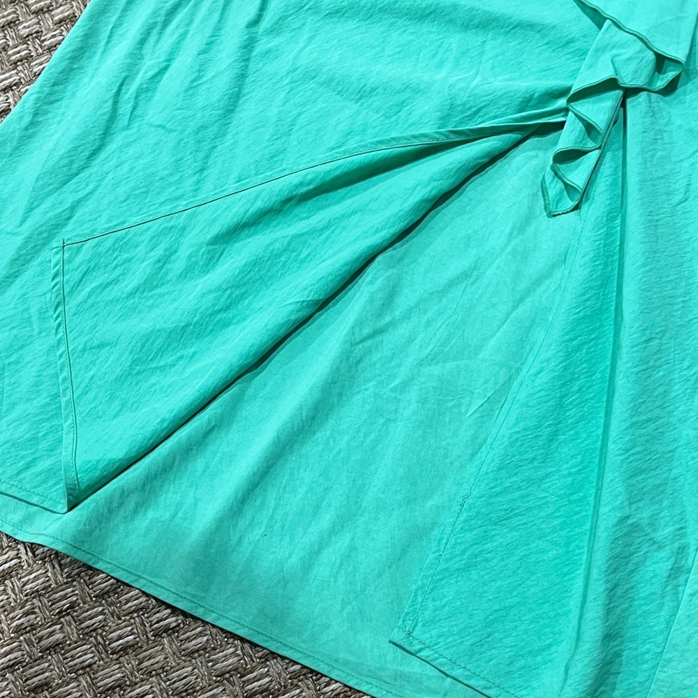 Chic Green Ruffle Maxi Dress - Picture 3 of 8